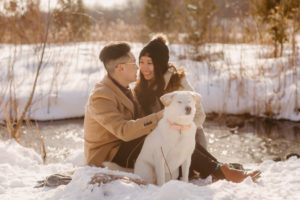 Snowy Engagement Session Ontario