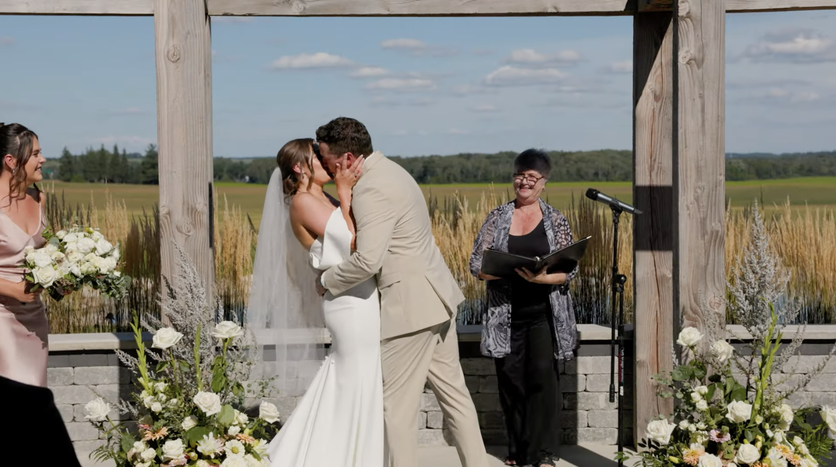 A beautiful summer day for Dani + Bryan's wedding day at Wakefield Estate in Ontario. Gathered around their loved ones everything was captured by Danica Oliva Videography.